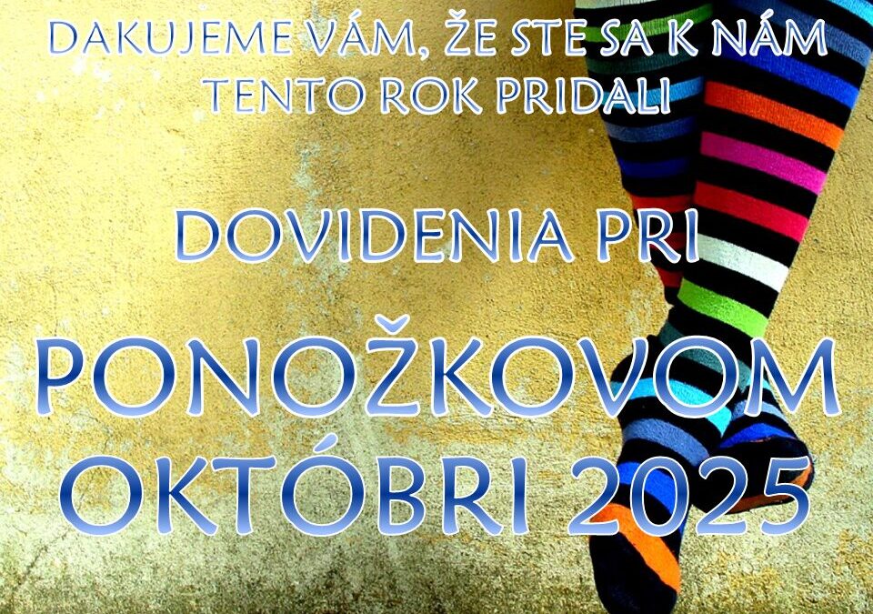 PONOŽKOVÝ OKTÓBER 2024