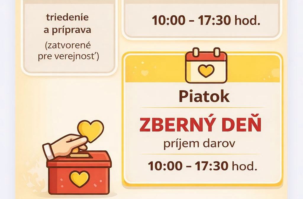 Zberný deň v Charity shope