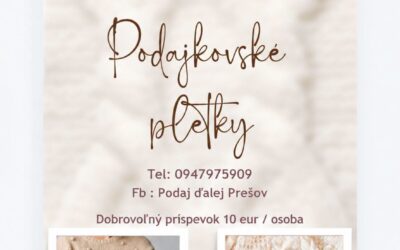 PODAJKOVSKÉ PLETKY sú späť!